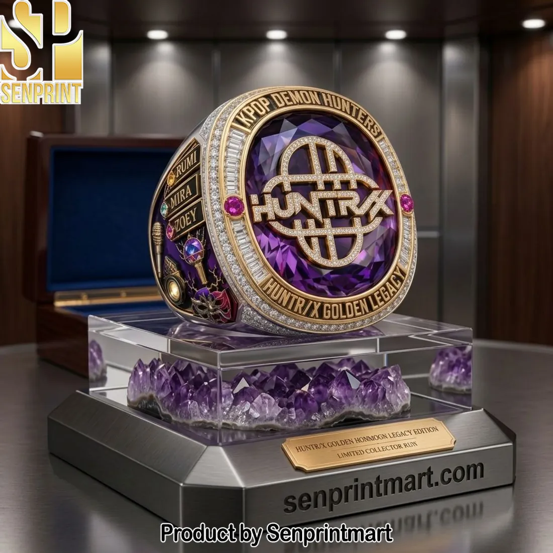 KPOP Demon Hunters HUNTRX Golden Legacy Collector Ring