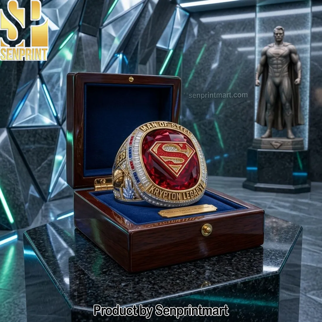 Superman Man of Steel Krypton Legacy 1938 Premium Ring