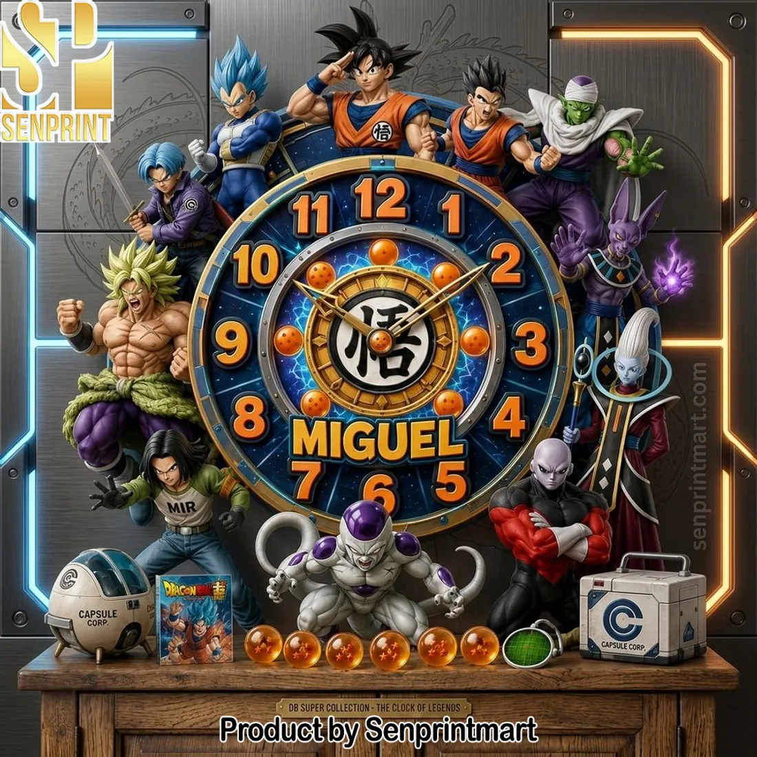 Personalized Dragon Ball Super Collection Anime Wall Clock