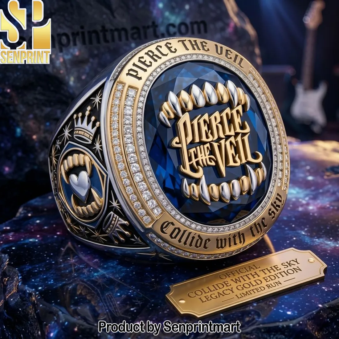 Pierce The Veil Collide With The Sky Legacy Gold Edition Ring