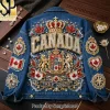 Texas Longhorns Premium Embroidered Denim Jacket
