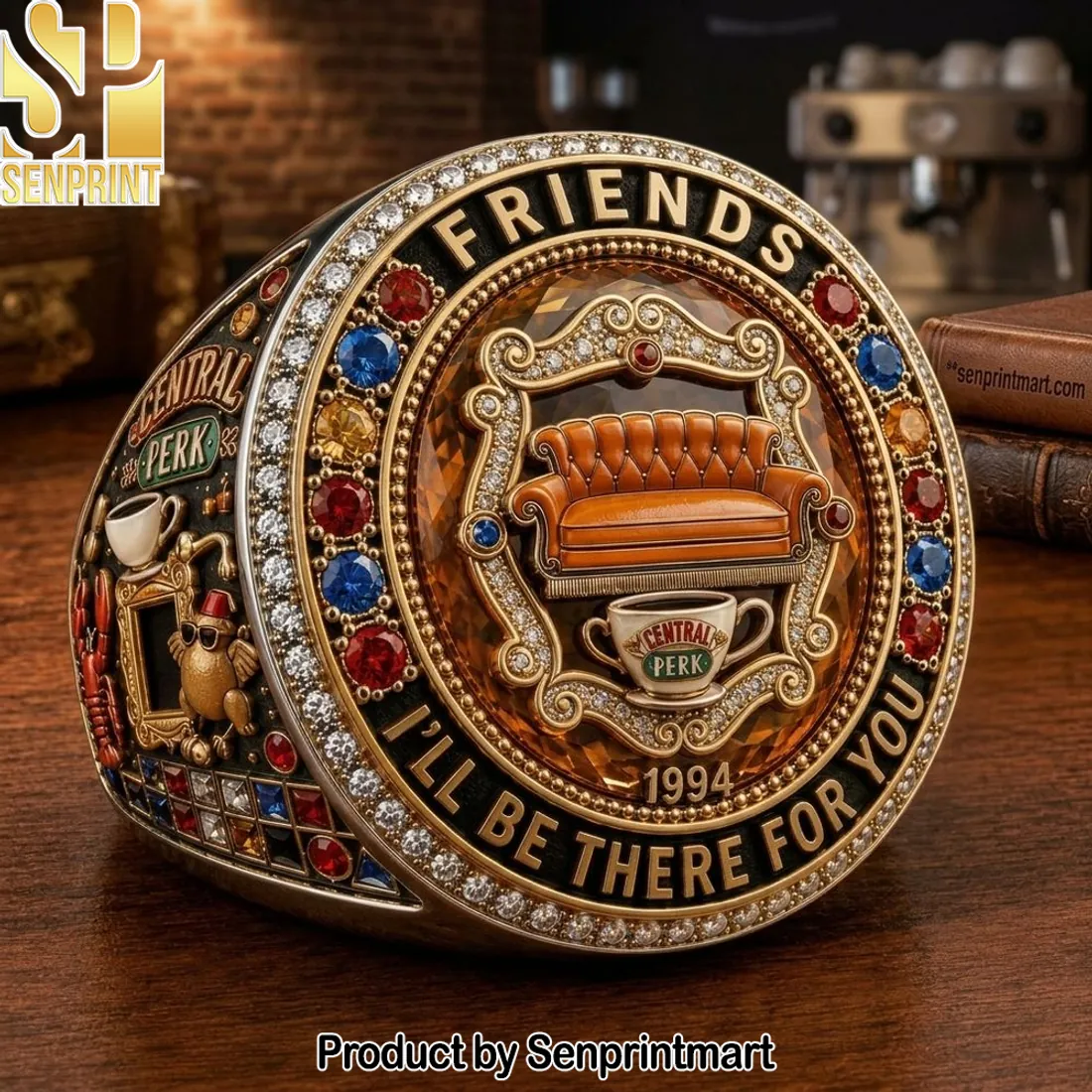 Friends Central Perk “I’ll Be There For You” Premium Gemstone Ring