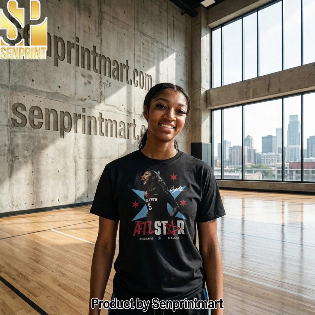 Angel Reese Atlanta Dream 2026 WNBA All-Star Special Edition Graphic T-Shirt