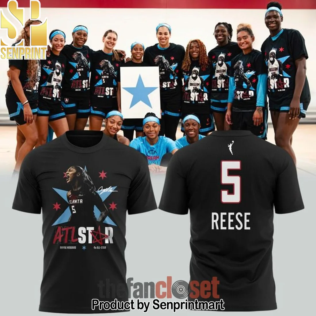 Angel Reese Atlanta Dream 2026 WNBA All-Star Special Edition Graphic T-Shirt Angel Reese Atlanta Dream 2026 WNBA All-Star Special Edition Graphic T-Shirt