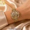 Blake Shelton Country Gold Heirloom Imperial Ladies Edition Luxury Western Gold Mesh Stainless Steel Watch