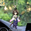 Final Fantasy X Yuna 25th Anniversary Custom Shape Double-Sided Acrylic Car Ornament