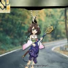 Final Fantasy X Yuna 25th Anniversary Custom Shape Double-Sided Acrylic Car Ornament