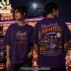 Hopelessly Haunted Tonight Retro Grease Diner Skeleton Rock n Roll Halloween Purple Graphic T-Shirt