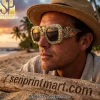 Slightly Stoopid Premium Ornate Gold Skeleton Surfer Unisex Sunglasses