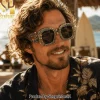 Slightly Stoopid Premium Ornate Gold Skeleton Surfer Unisex Sunglasses