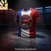 SMU Mustangs NCAA College Football Est 1911 Premium 3D Embossed Textured T-Shirt