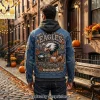 Wizard of Oz There’s No Place Like Home Vintage Graphic Denim Jacket Wizard of Oz There’s No Place Like Home Vintage Graphic Denim Jacket