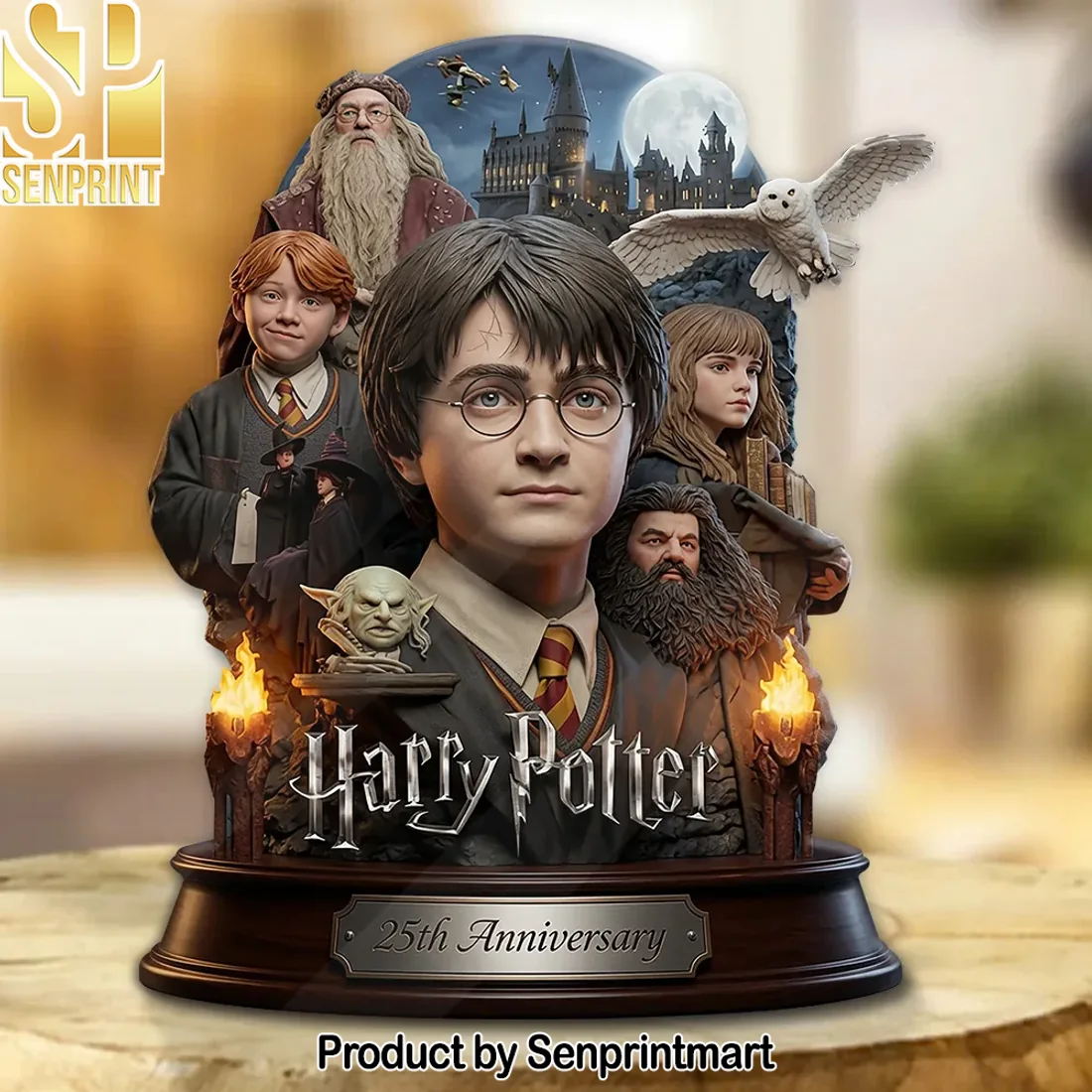 Harry Potter 25th Anniversary Hogwarts Characters Commemorative Collectible Custom Shape Acrylic Plaque Harry Potter 25th Anniversary Hogwarts Characters Commemorative Collectible Custom Shape Acrylic Plaque