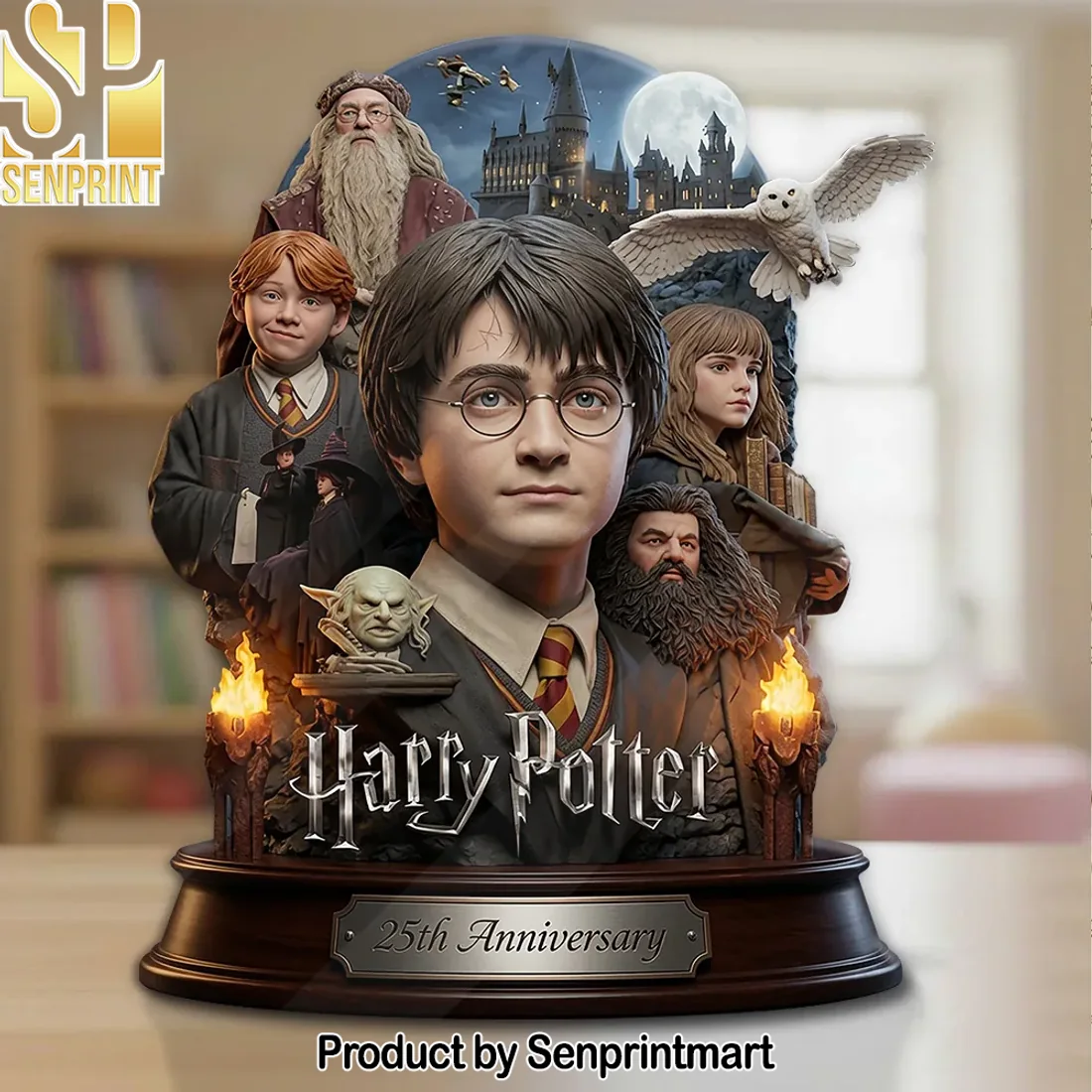 Harry Potter 25th Anniversary Hogwarts Characters Commemorative Collectible Custom Shape Acrylic Plaque Harry Potter 25th Anniversary Hogwarts Characters Commemorative Collectible Custom Shape Acrylic Plaque