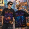 Disney Pixar Finding Nemo Halloween Haunted Ocean Vintage Wash Graphic T-Shirt