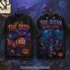 Disney Pixar Finding Nemo Halloween Haunted Ocean Vintage Wash Graphic T-Shirt