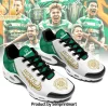 Celtic FC Personalized Custom Name Green and White Athletic Air Cushion Running Shoes