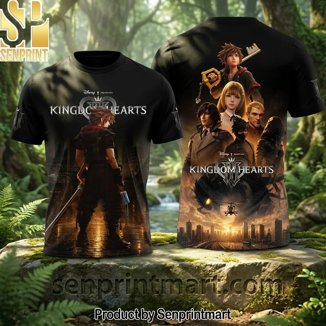 Kingdom Hearts IV Sora 3D All Over Print Video Game Graphic T-Shirt