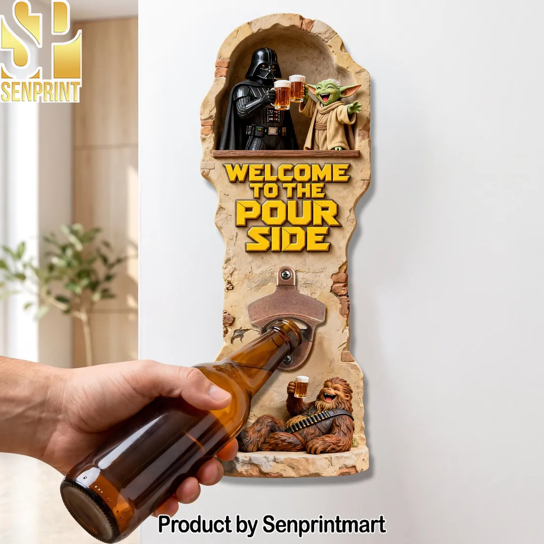 Welcome to the Pour Side Funny Sci-Fi Parody 3D Wall Mounted Bottle Opener