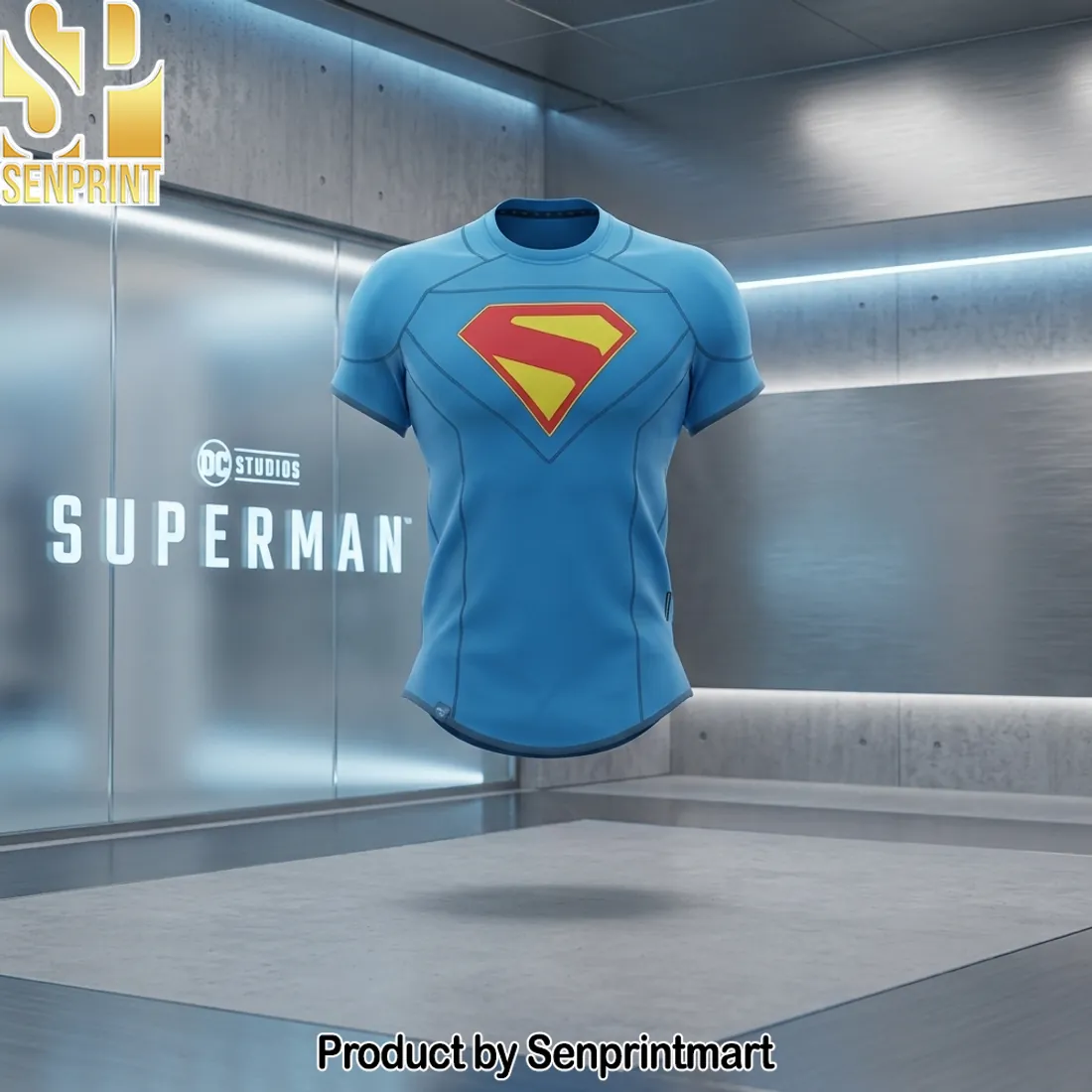 DC Studios Superman Classic S-Shield Premium Athletic T-Shirt