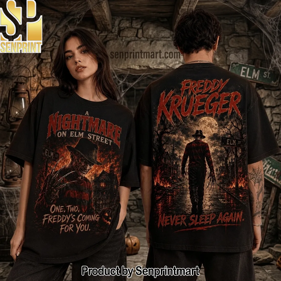 A Nightmare On Elm Street Freddy’s Coming For You Vintage Graphic T-Shirt A Nightmare On Elm Street Freddy’s Coming For You Vintage Graphic T-Shirt
