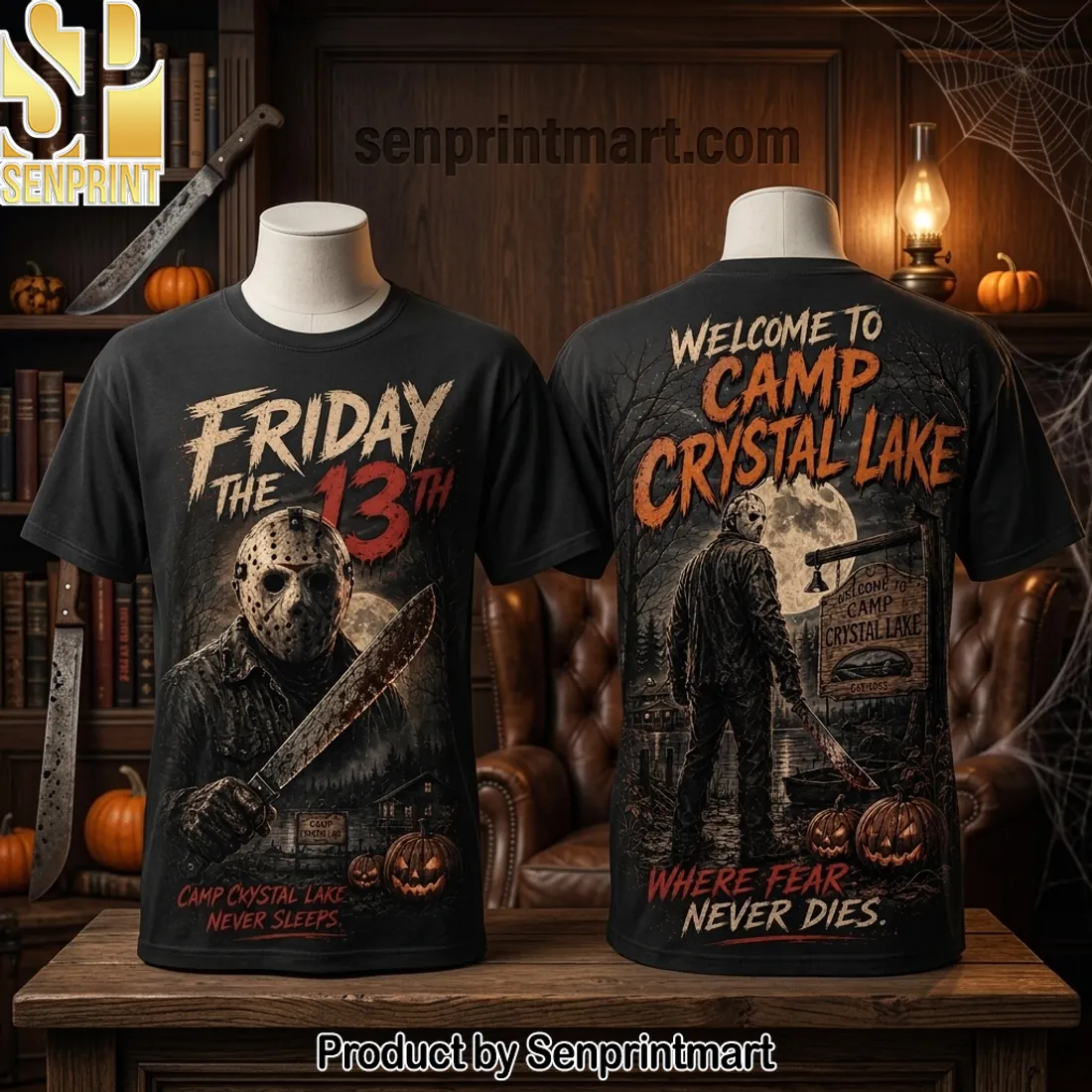 Friday The 13th Camp Crystal Lake Horror Movie 3D All Over Print T-Shirt Friday The 13th Camp Crystal Lake Horror Movie 3D All Over Print T-Shirt