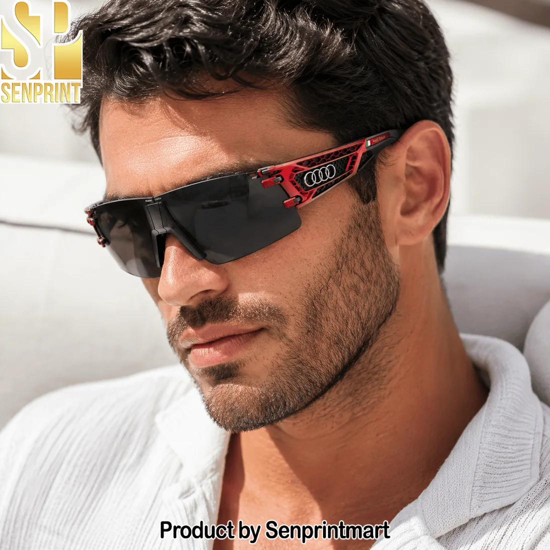 Oakley Audi Sport Edition Premium Red and Black Unisex Racing Sunglasses Oakley Audi Sport Edition Premium Red and Black Unisex Racing Sunglasses