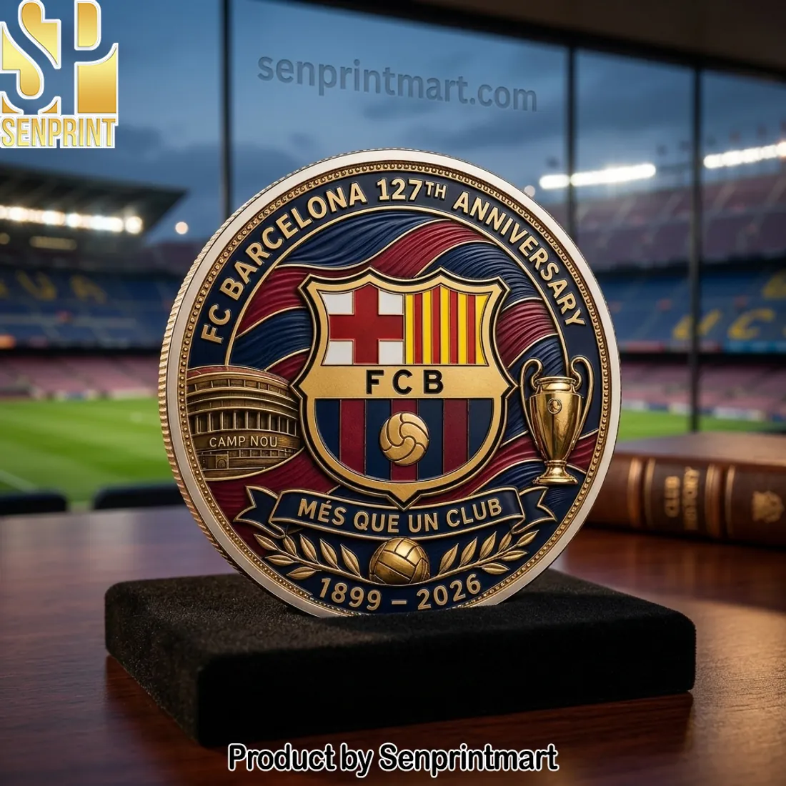 FC Barcelona 127th Anniversary Mes Que Un Club Limited Edition Commemorative Coin