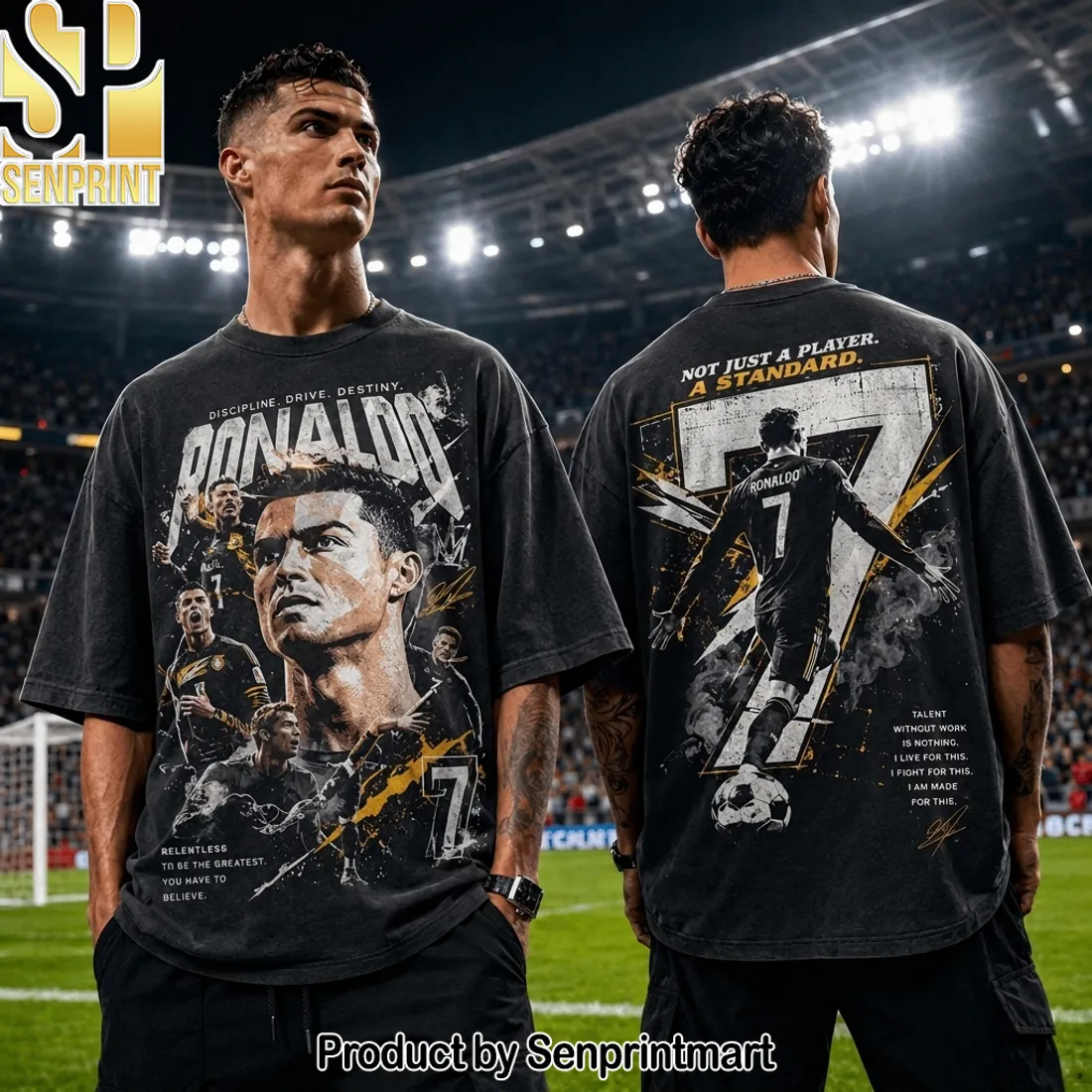Cristiano Ronaldo CR7 Not Just A Player Vintage Graphic T-Shirt