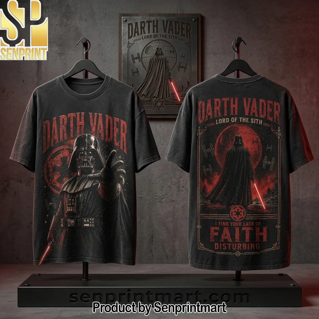 Star Wars Darth Vader Dark Side 3D Graphic T-Shirt