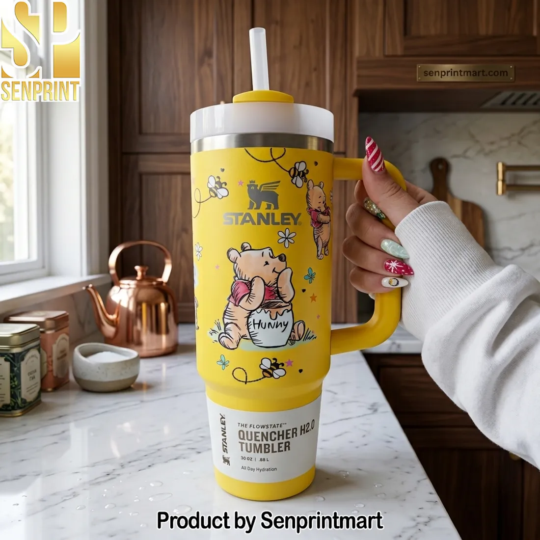 Winnie the Pooh Hunny Pot Yellow Insulated Travel Tumbler