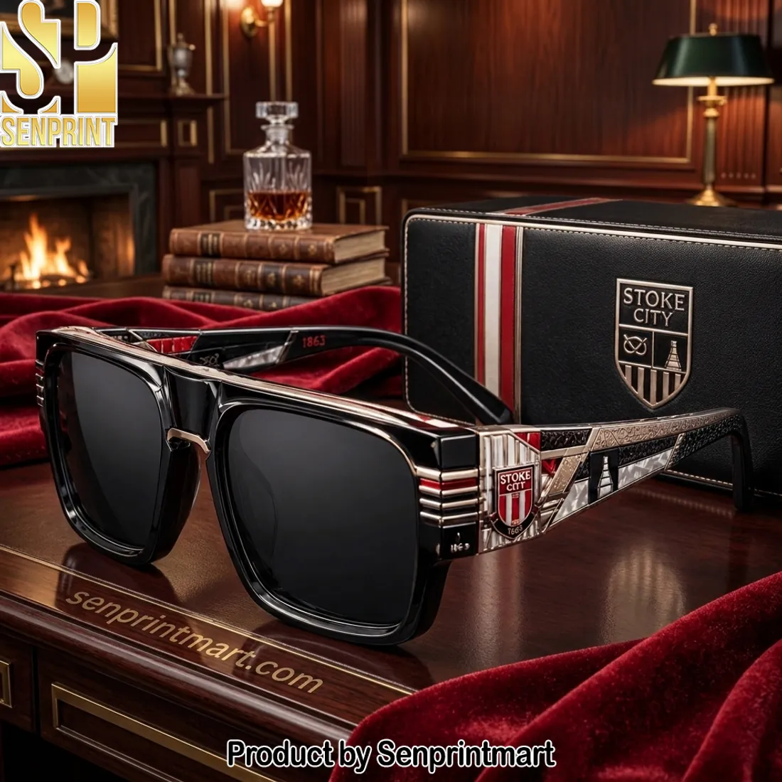 Stoke City FC 1863 Premium Luxury Unisex Sunglasses
