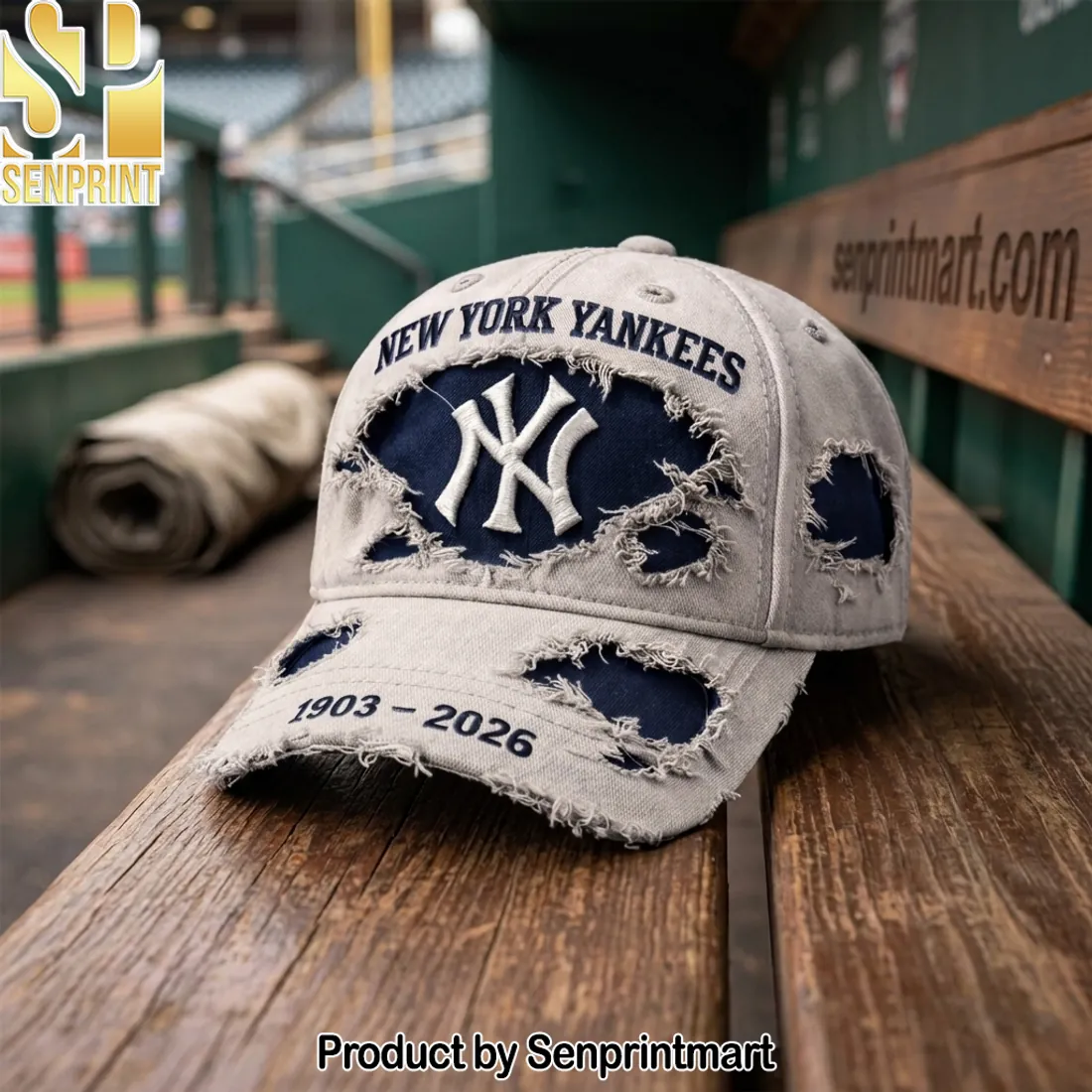New York Yankees 1903-2026 Commemorative Distressed Vintage Baseball Cap