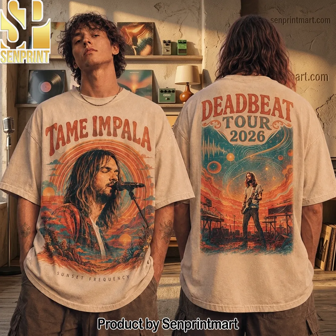 Tame Impala Deadbeat Tour 2026 Vintage Graphic T-Shirt