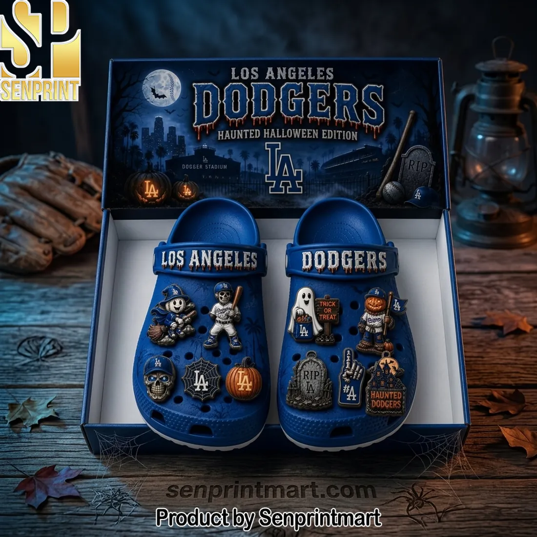 Los Angeles Dodgers Haunted Halloween Edition Spooky Custom Clogs