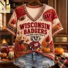 Oklahoma Sooners Boomer Sooner Vintage Patchwork Quilt V-neck Shirt Oklahoma Sooners Boomer Sooner Vintage Patchwork Quilt V-neck Shirt