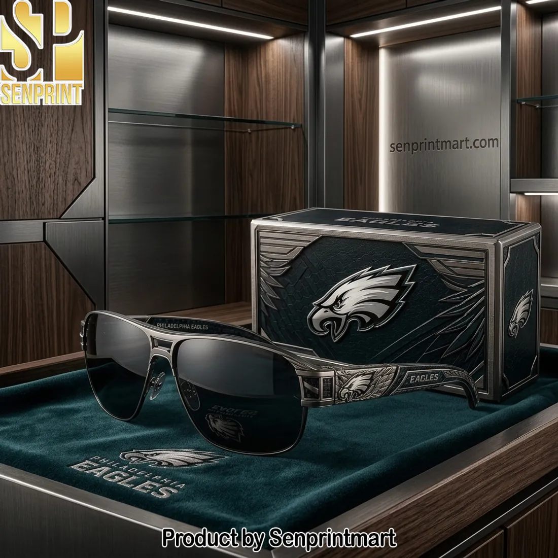 Philadelphia Eagles Premium Engraved Luxury Sunglasses
