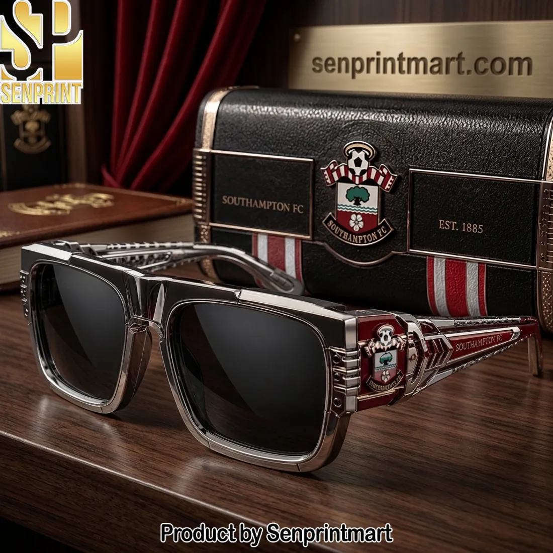 Southampton FC Est 1885 Premium Crest Luxury Unisex Sunglasses
