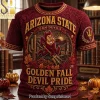 Notre Dame Fighting Irish Stay Golden This Fall 3D Embossed T-Shirt