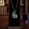 Louisville Cardinals Mascot Iced Out Letter L Pendant Necklace