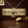 Arkansas Razorbacks Bling Diamond Pig Pendant Necklace