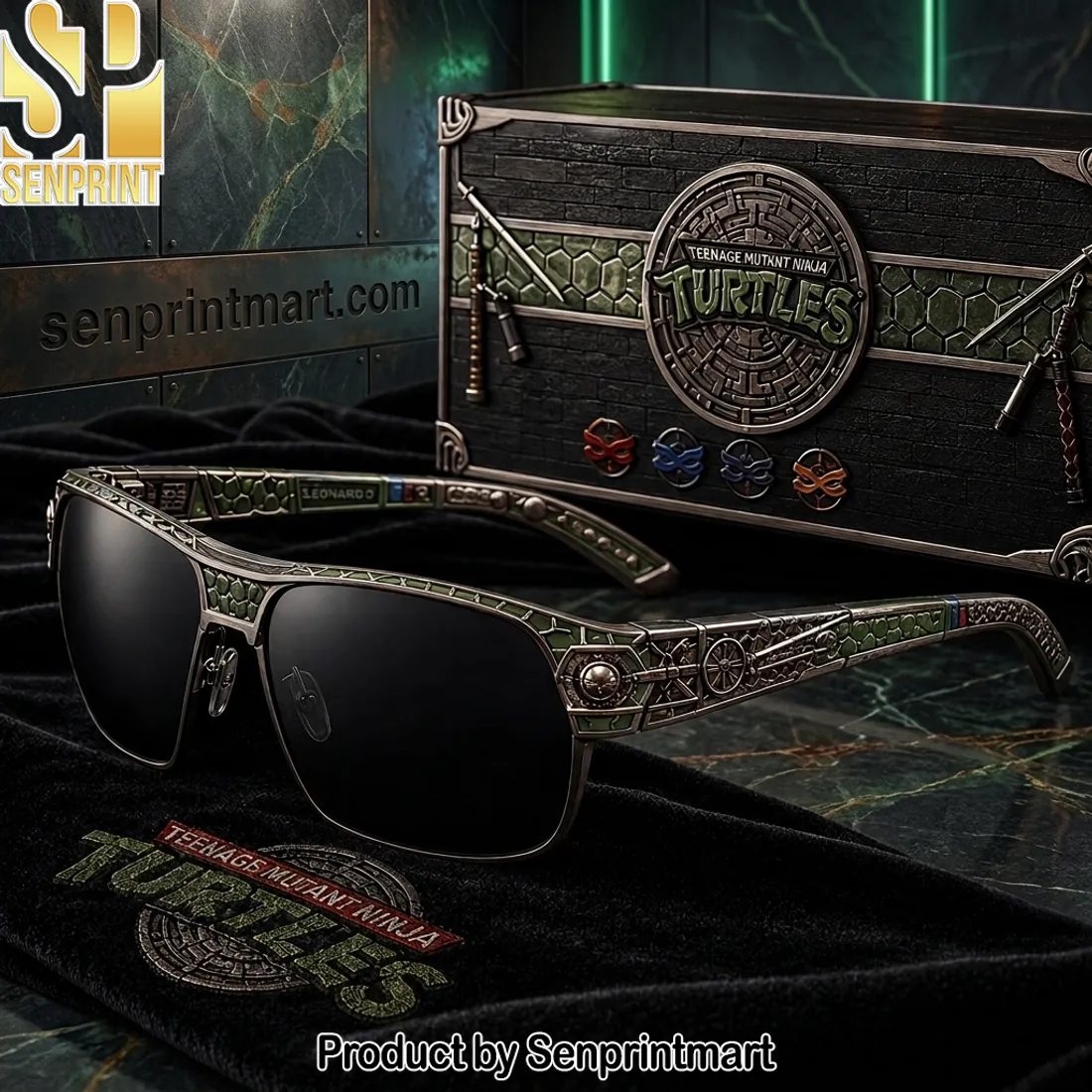 Teenage Mutant Ninja Turtles Premium Engraved Metal Collector Sunglasses