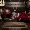 Oklahoma Sooners Iced Out Sooner Schooner Pendant Necklace Oklahoma Sooners Iced Out Sooner Schooner Pendant Necklace