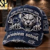 Louisville Cardinals Vintage Distressed “Problem Solved” Football Cap Louisville Cardinals Vintage Distressed “Problem Solved” Football Cap