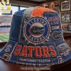 Texas Longhorns Hook Em Horns Vintage Denim Patchwork Bucket Hat