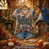 The Vampire Diaries Mystic Falls Vintage Gothic V-neck Shirt
