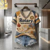 LSU Tigers Geaux Tigers Quilted Pattern 3D Graphic V-Neck Shirt
