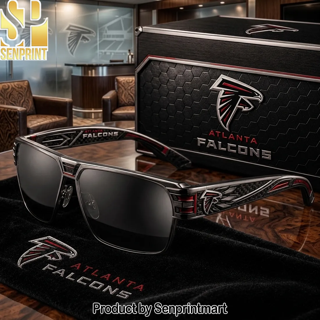 Atlanta Falcons Premium Carbon Fiber NFL Sunglasses