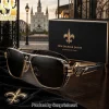 Rotary International Premium Unisex Gold Tone Sunglasses
