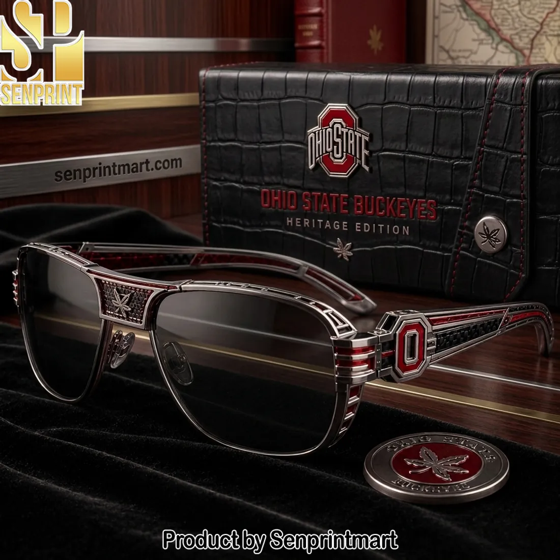Ohio State Buckeyes Heritage Edition Premium Unisex Sunglasses